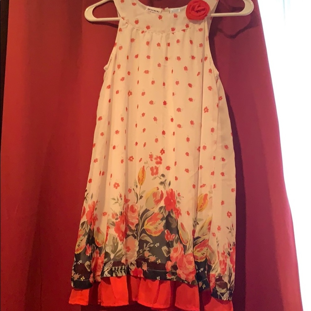 A flowered dress